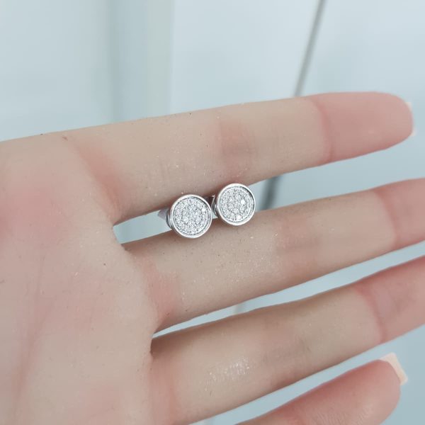 White Gold Diamond Earrings - E4729