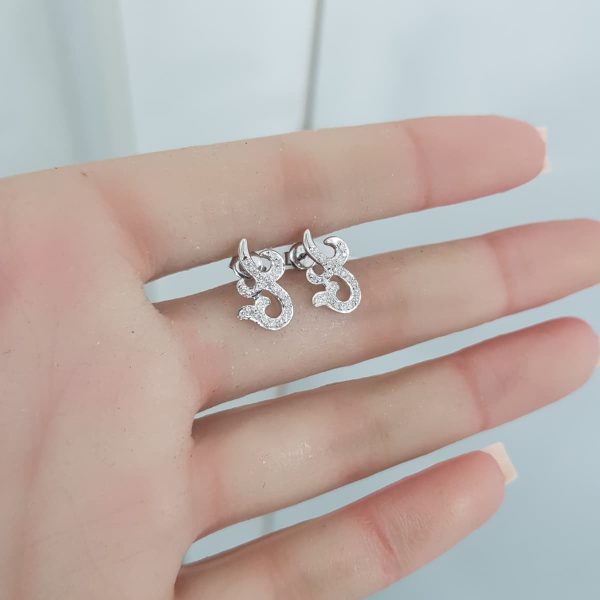 White Gold Diamond Earrings - E4860