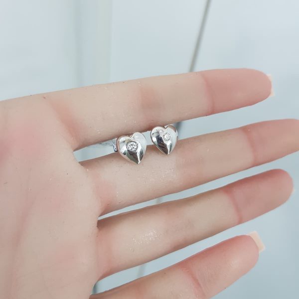 White Gold Diamond Earrings - E2021