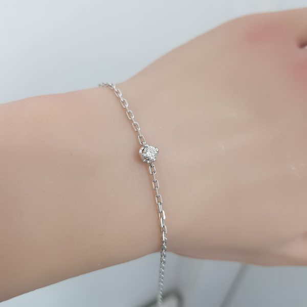 White Gold Diamond Bracelet - B2681