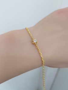 Yellow Gold Diamond Bracelet - B5875