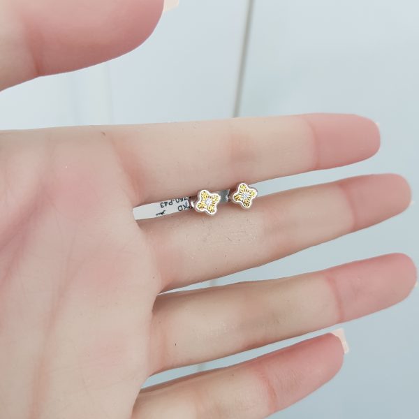Yellow Gold Diamond Earrings - E4750