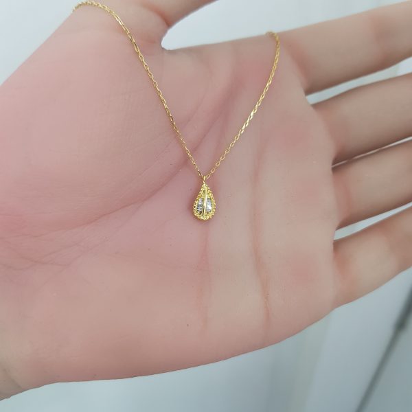 Yellow Gold Diamond Pendant - P1684