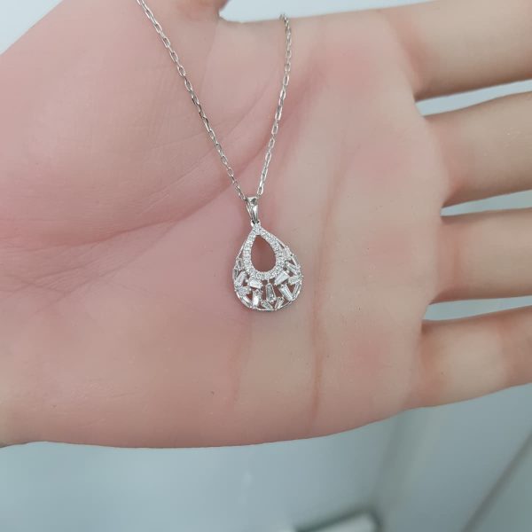 White Gold Diamond Pendant - P3069
