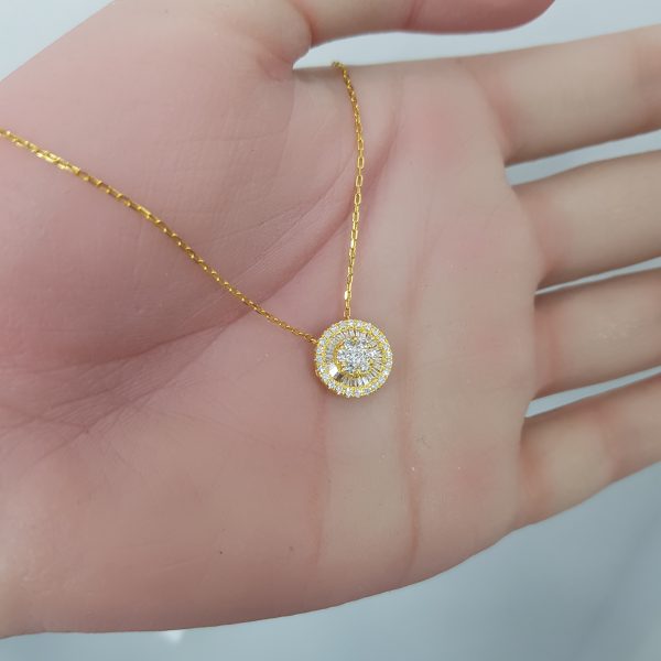Yellow Gold Diamond Pendant - P5328