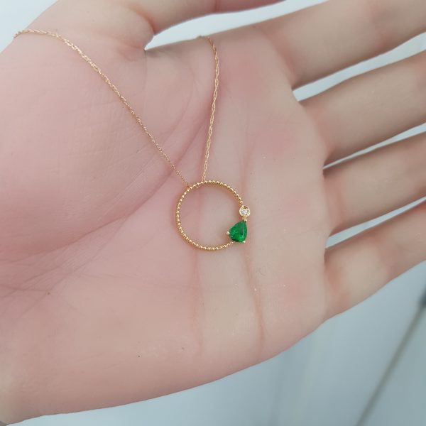 Yellow Gold Diamond Pendant - P5389