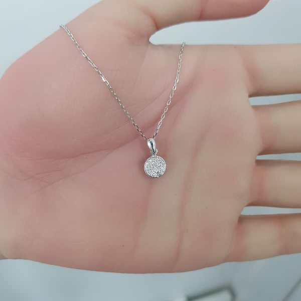 White Gold Diamond Pendant - P5392