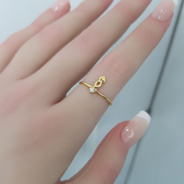 Yellow Gold Diamond Ring - R4404