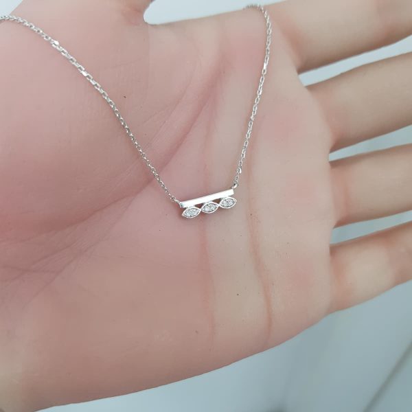 White Gold Diamond Pendant - P5237