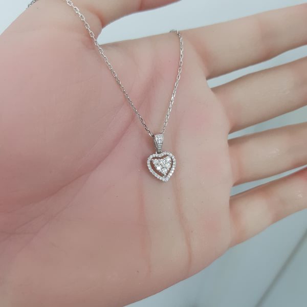 White Gold Diamond Pendant - P5316