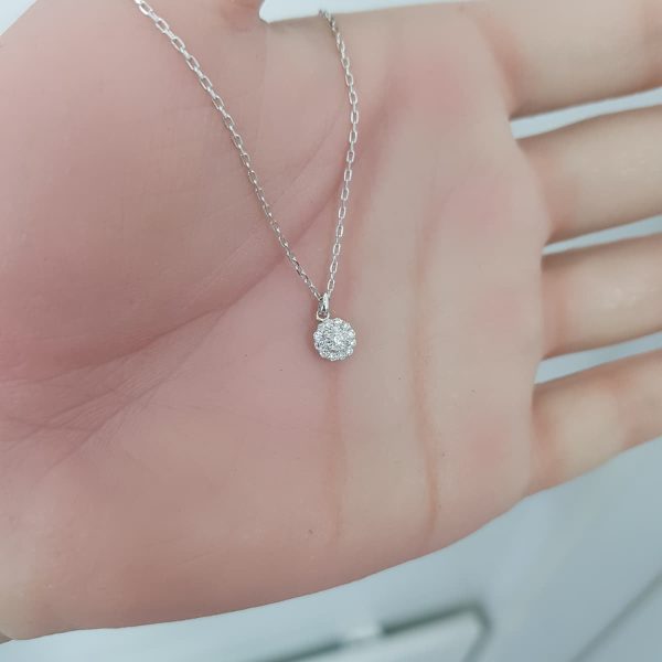 White Gold Diamond Pendant - P5394