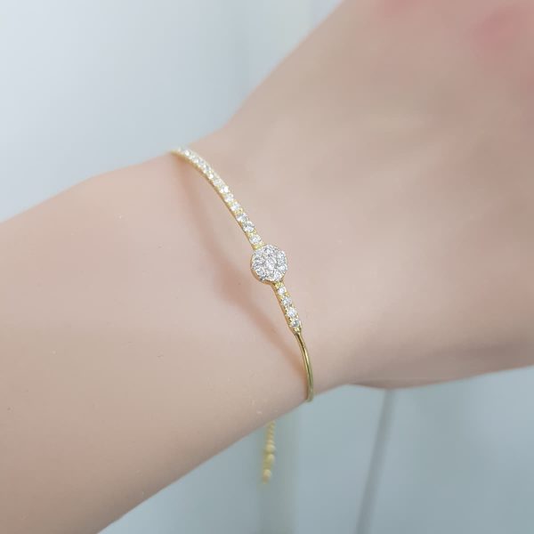 Yellow Gold Diamond Bracelet - B5958