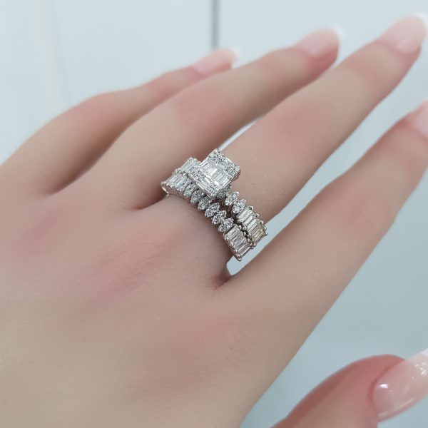 Twins Diamond Rings - T3686