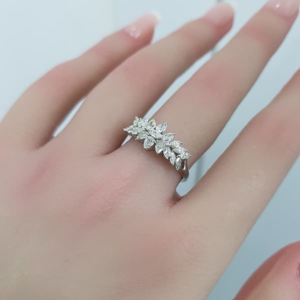 White Gold Diamond Ring - R4637