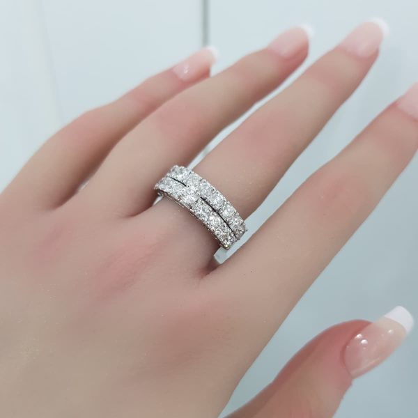 Twins Diamond Ring - R3621