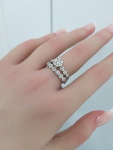 Twins Diamond Rings - T3673