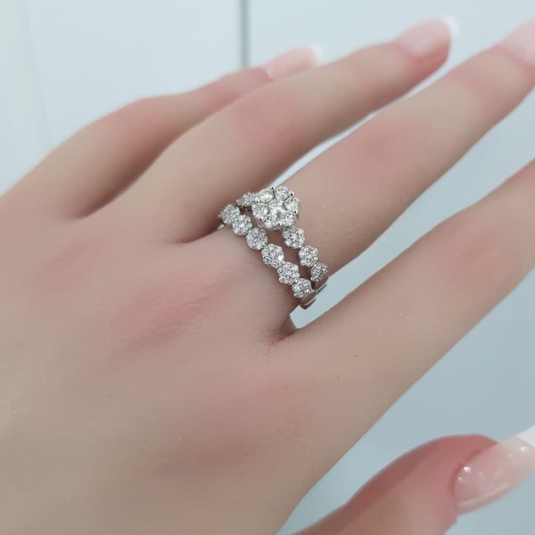 Twins Diamond Rings - T3673