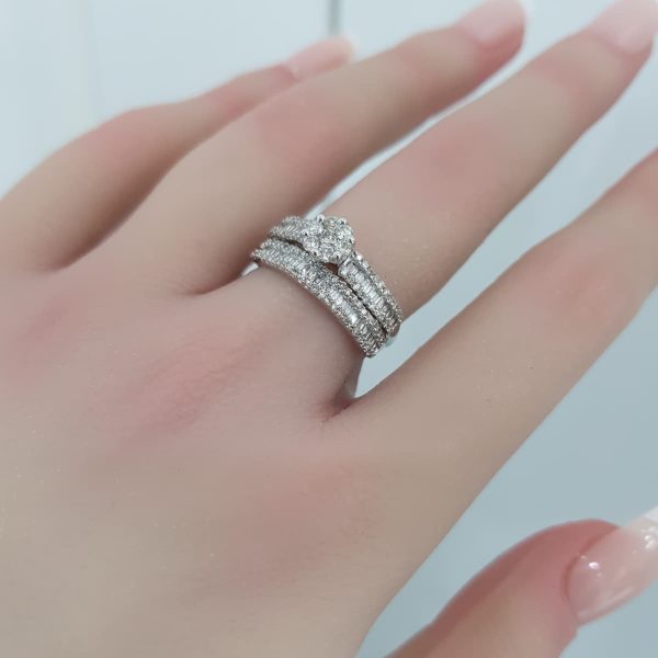 Twins Diamond Rings - T3655