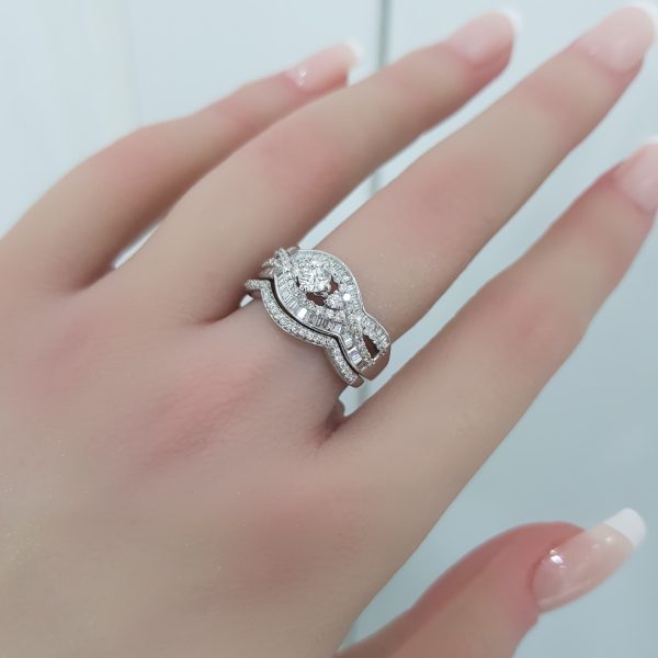 Twins Diamond Rings - T3680