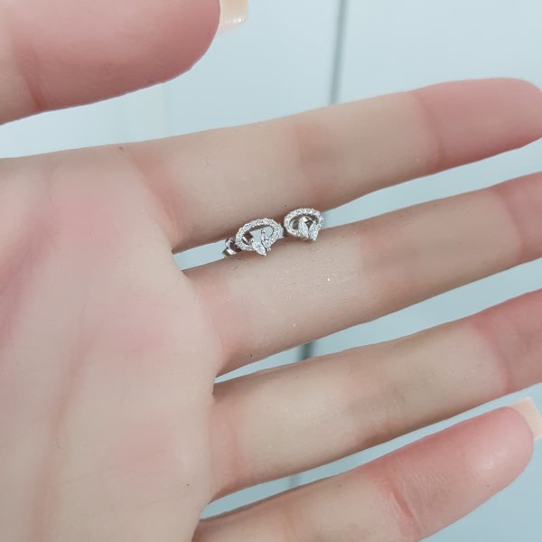 White Gold Diamond Earrings - E4976