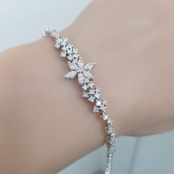 White Gold Diamond Bracelet - B5959