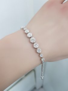 White Gold Diamond Bracelet - B5955