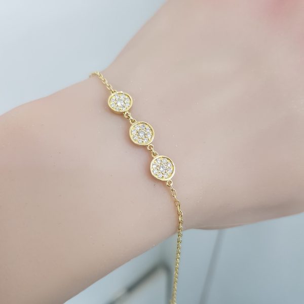 Yellow Gold Diamond Bracelet - B5956