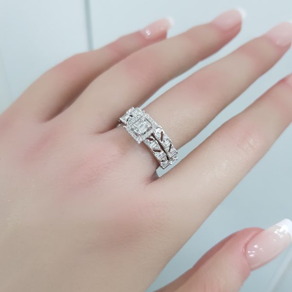 Twins Diamond Rings - T3694