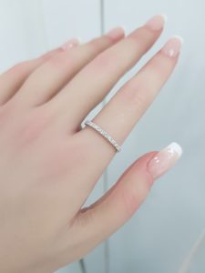 White Gold Diamond Ring - R4607