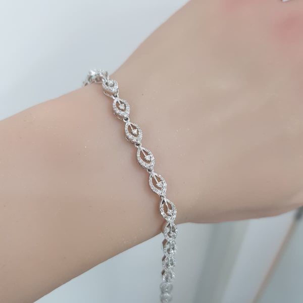 White Gold Diamond Bracelet - B5963