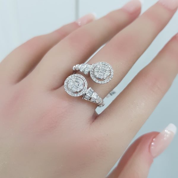 White Gold Diamond Ring - R4662