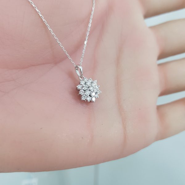 White Gold Diamond Pendant - P5447