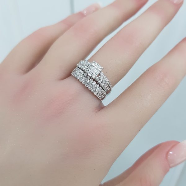 Twins Diamond Ring- T3702