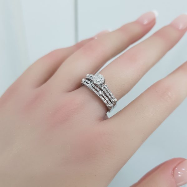 Twins Diamond Rings - T3701