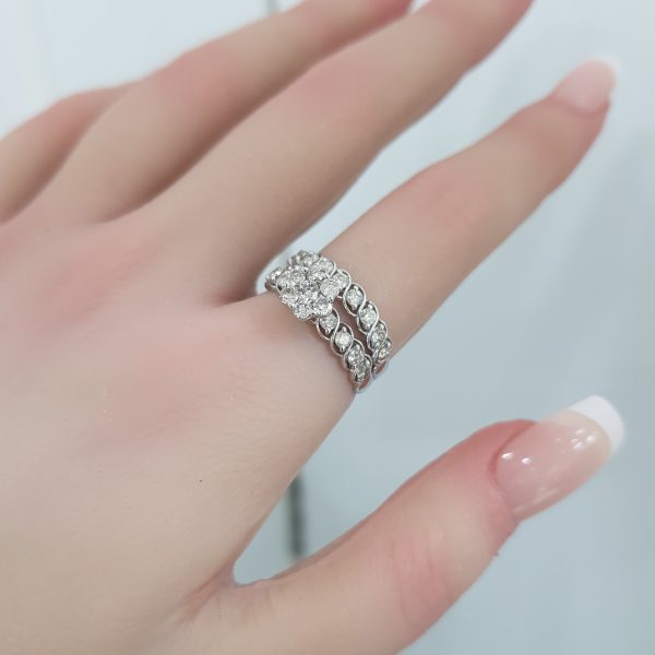 Twins Diamond Rings - T3700