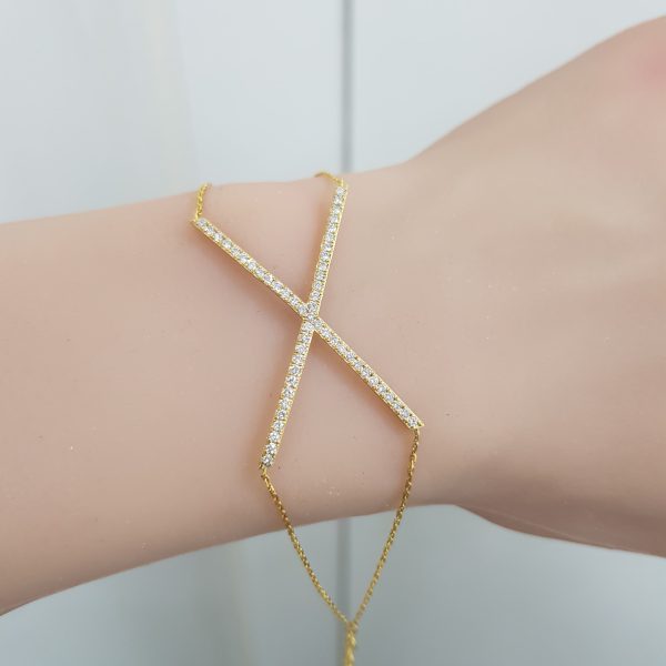 Yellow Gold Diamond Bracelet - B5945