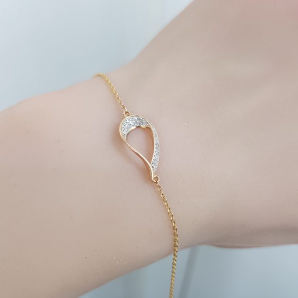 Yellow Gold Diamond Bracelet - B5957