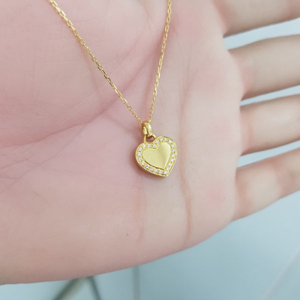 Yellow Gold Diamond Pendant - P5366