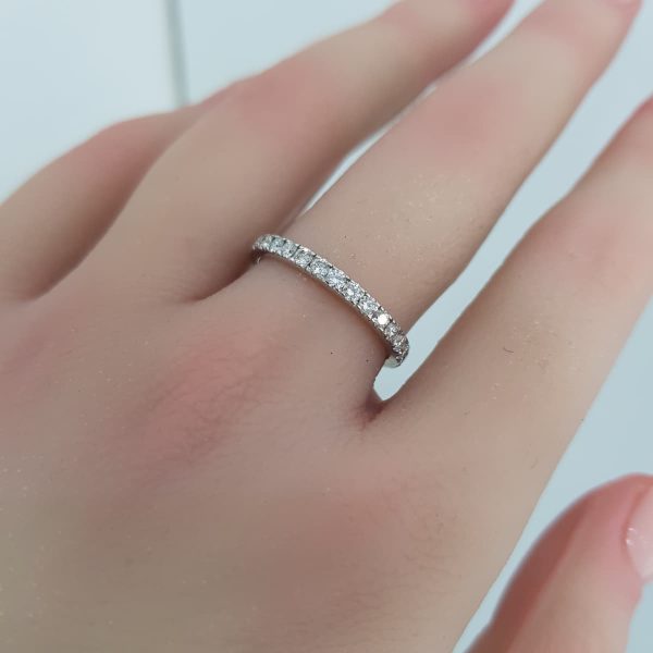 White Gold Diamond Full Eternity Ring - R4543
