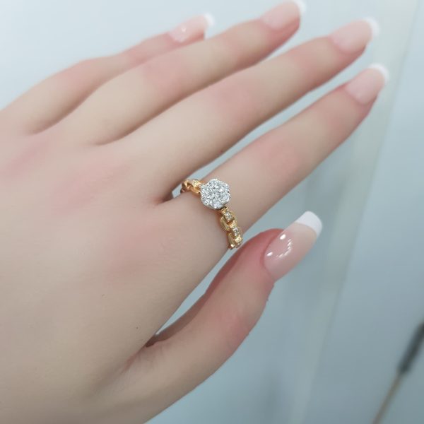 Yellow Gold Diamond Ring - R4510