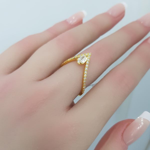 Yellow Gold Diamond Ring - R4530
