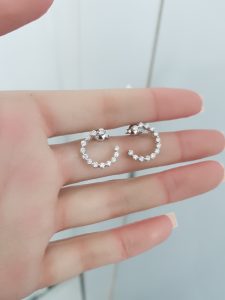 White Gold Diamond Earrings - E4950