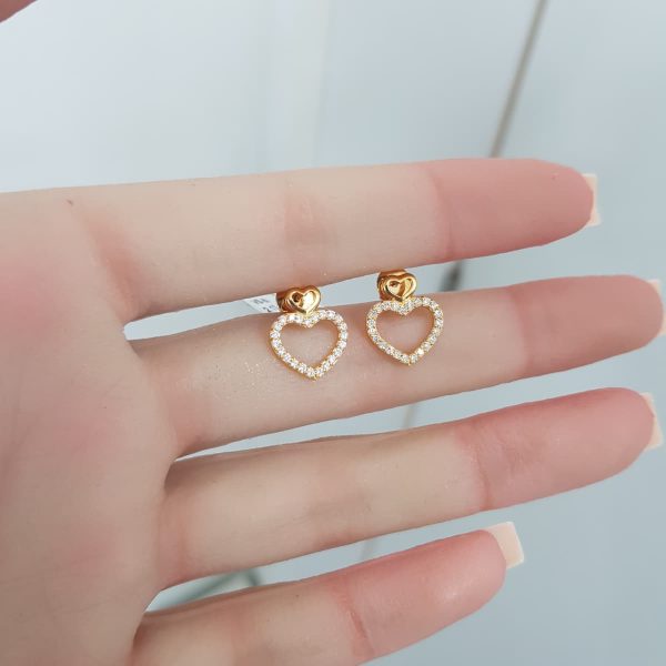 Yellow Gold Diamond Earrings - E4771