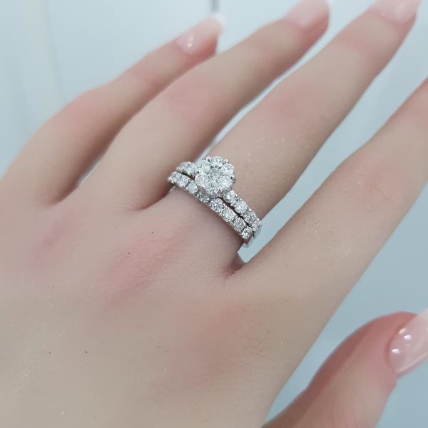 Twins Diamond Rings - T3691