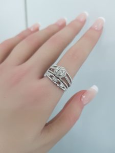 Twins Diamond Rings - T3618