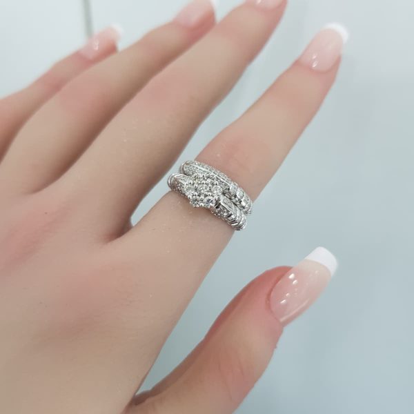 Twins Diamond Rings - T3705