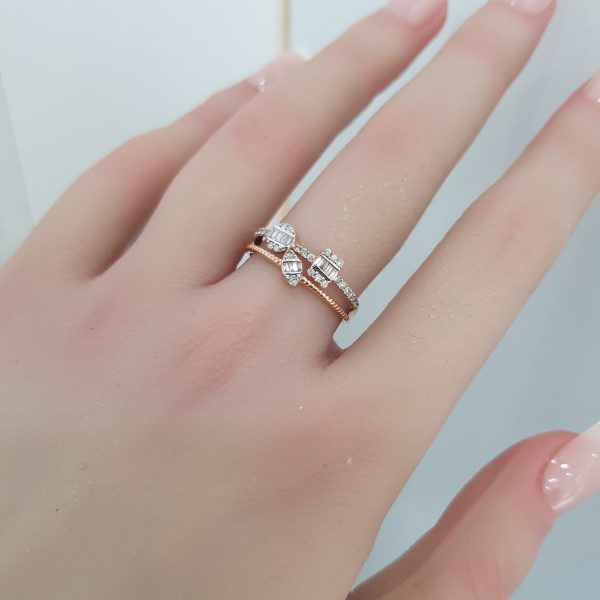 Yellow Gold Diamond Ring - R4654