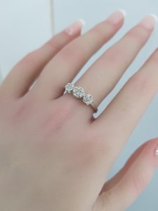 White Gold Diamond Ring - R7547