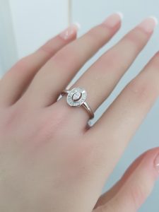 White Gold Diamond ring - R7557