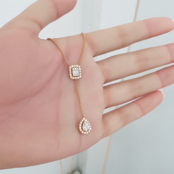 Yellow Gold Diamond Pendant - P5244